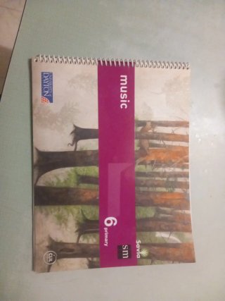 Libro de música Savia SM 6 primaria