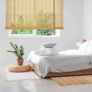 Persiana enrollable de bambú 60x175 cm