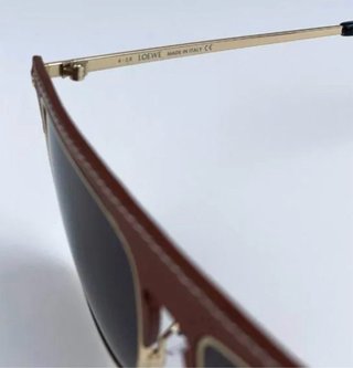LOEWE LW40006U Gafas de Sol Piel Marrón