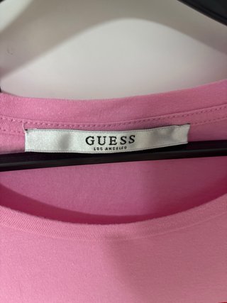 Camiseta Guess Rosa Talla S Mujer