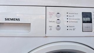 Lavadora LG 6,5kg + Secadora Siemens 7kg