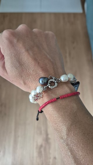 Pulsera A. Arzuaga perlas cultivadas blancas NUEVA