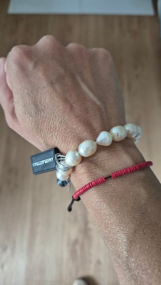 Pulsera A. Arzuaga perlas cultivadas blancas NUEVA