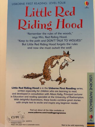 LITTLE RED RIDING HOOD (edición primeros lectores)