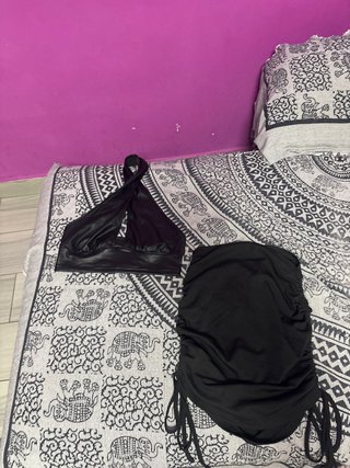 Conjunto Falda y Top Negro
