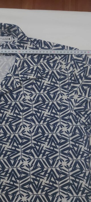 Camisa elastica Zara Slim estampado geométric Tg L