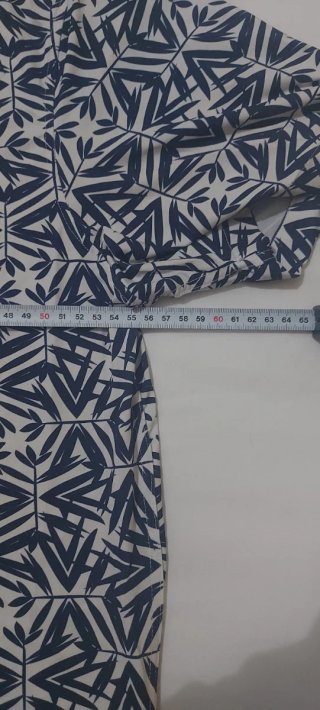 Camisa elastica Zara Slim estampado geométric Tg L