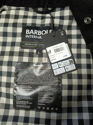 Barbour International Marker Chaqueta Negra