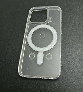 Funda móvil magnética transparente iPhone 15 pro