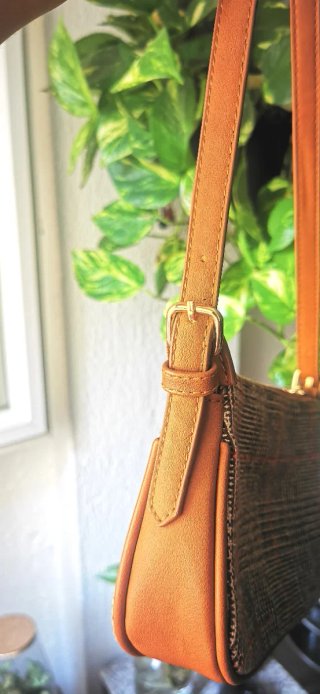 Bolso Misako cuadros marrón y beige