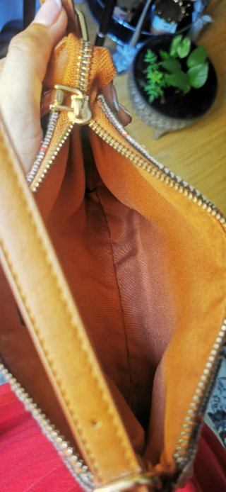 Bolso Misako cuadros marrón y beige