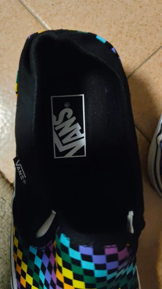 Vans Slip-On Scacchiera Arcobaleno tg 41