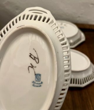 3 Cestas Porcelana Schumann Bavaria