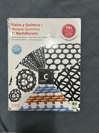 libro de física y química de primero de bachillera