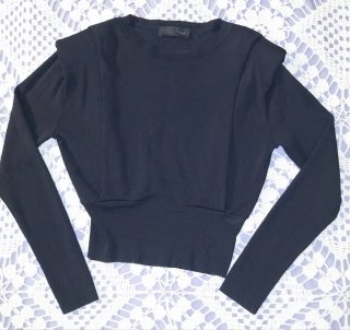 Blusa ZARA manga larga negra Talla S/M