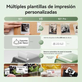 Impresora de Etiquetas NIIMBOT B21 Pro - Verde/Dor