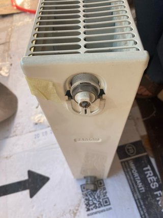 Radiador de gas blanco