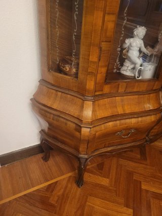 Vitrina Antigua Madera y Cristal