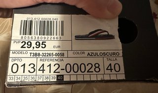 Chanclas Tommy Hilfiger Azul Talla 40 Nuevas