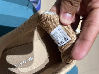 Zapatillas Lacoste Beige y Blancas