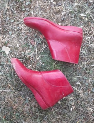 Botines agua rojos T39