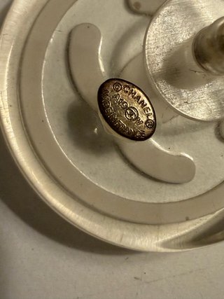 Orecchini Chanel Logo Beige
