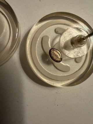 Orecchini Chanel Logo Beige