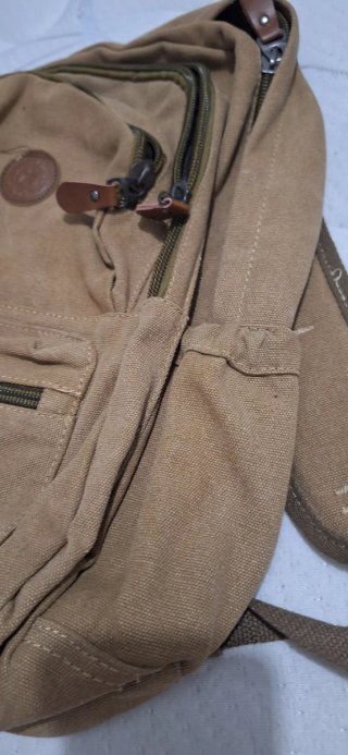 Mochila Marrón y Verde Oliva