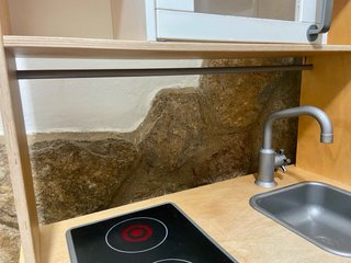 Cocina de juguete de madera
