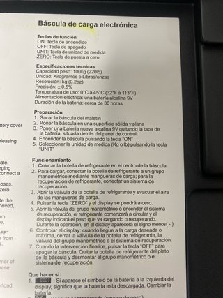 : Báscula Digital Refrigeración WIGAM Pratika 100
