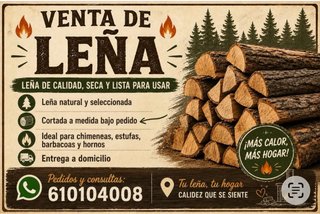 Leña de calidad, seca y lista para usar
