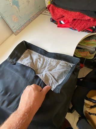 Falda cuero negra talla M