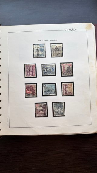 Álbum Sellos España Colección 1964-1974