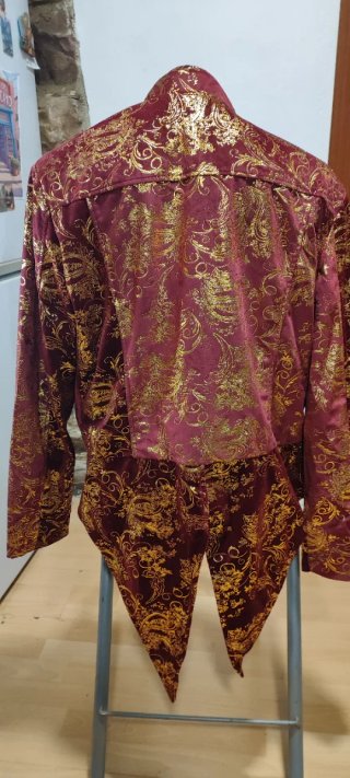 Chaqueta brocado dorada hombre L