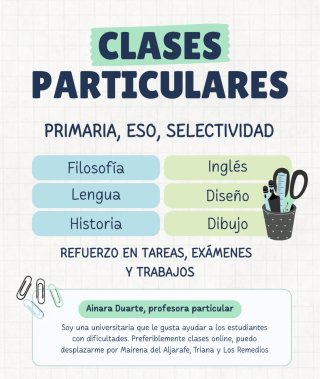 Clases particulares desde primaria a selectividad