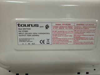 Microondas Taurus MW750M Blanco
