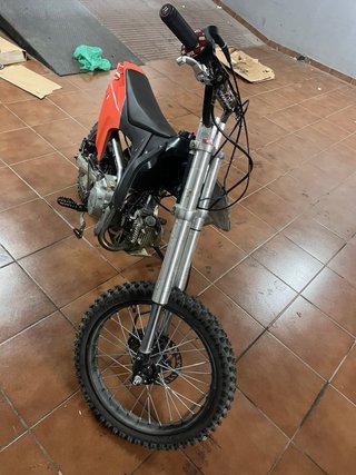 Pit Bike 125cc Motocross Roja y Negra