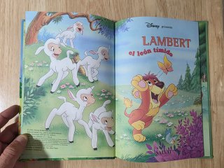 Clásico cuento Disney. Lambert el león tímido.