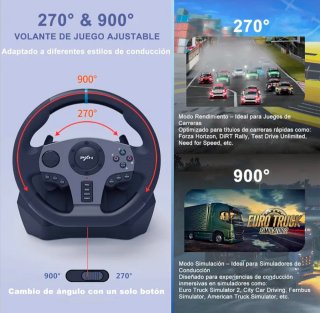 Volante Gaming PXN V9 900° Racing Wheel