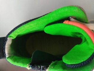 Zapatillas Geox altas beige y verde