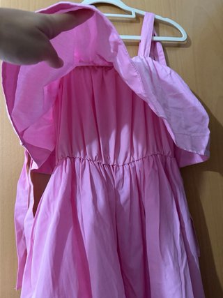 Vestido Zara rosa popelín Talla S
