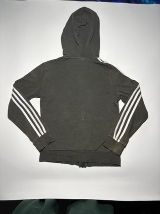 Chaqueta Adidas Crop/ Ajustada Gris Talla XS Mujer