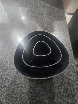 Porta mestoli Tupperware nero e giallo