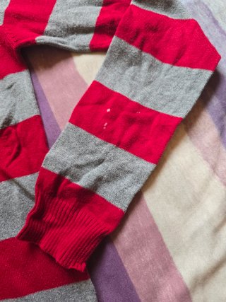 Jersey Zara rayas cuello alto talla L