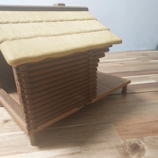 Playmobil Cabaña con Figura y Canoa