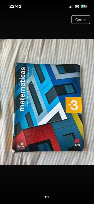 libro matemáticas 3 de E.S.O