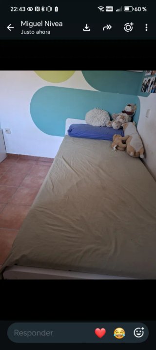 Cama nido IKEA SLÄKT blanca 90x200