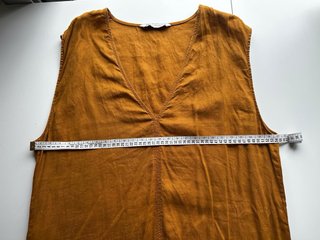 Túnica Zara Lino Mostaza Talla Única