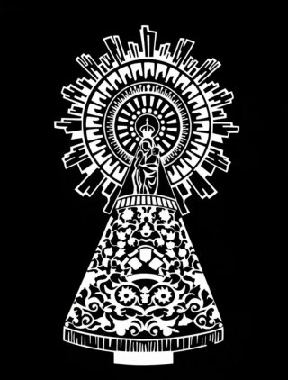 Pegatina Virgen del Pilar