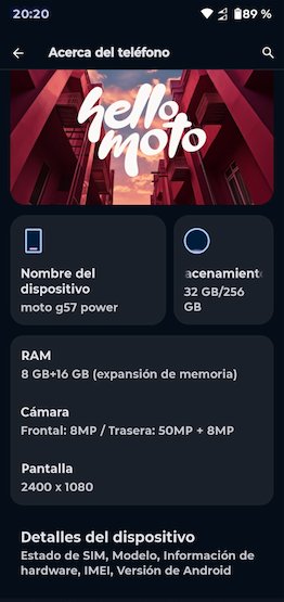 "OFERTA" Motorola G57 Power 7000 mAh.